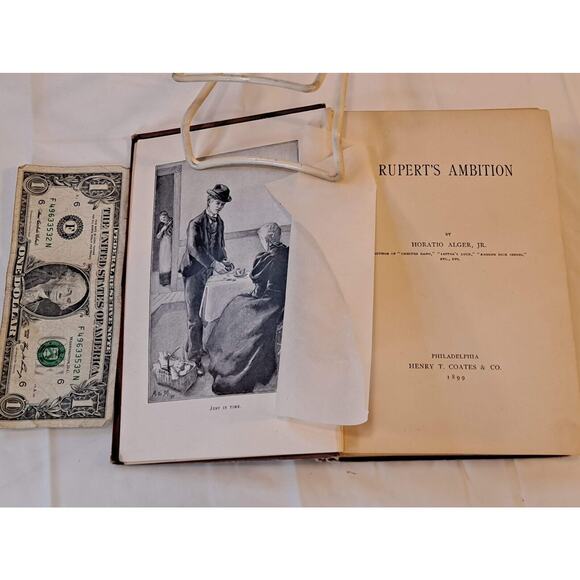 Rupert's Ambition by Horatio Alger, Jr. (1899 FE Hardcover) - Picture 2 of 5